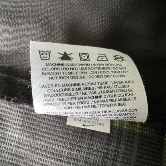 NIKE Golf Pants Golf Tour Performance Dri-Fit Grey Green Plaid 34 x 32* - Picture 13 of 14